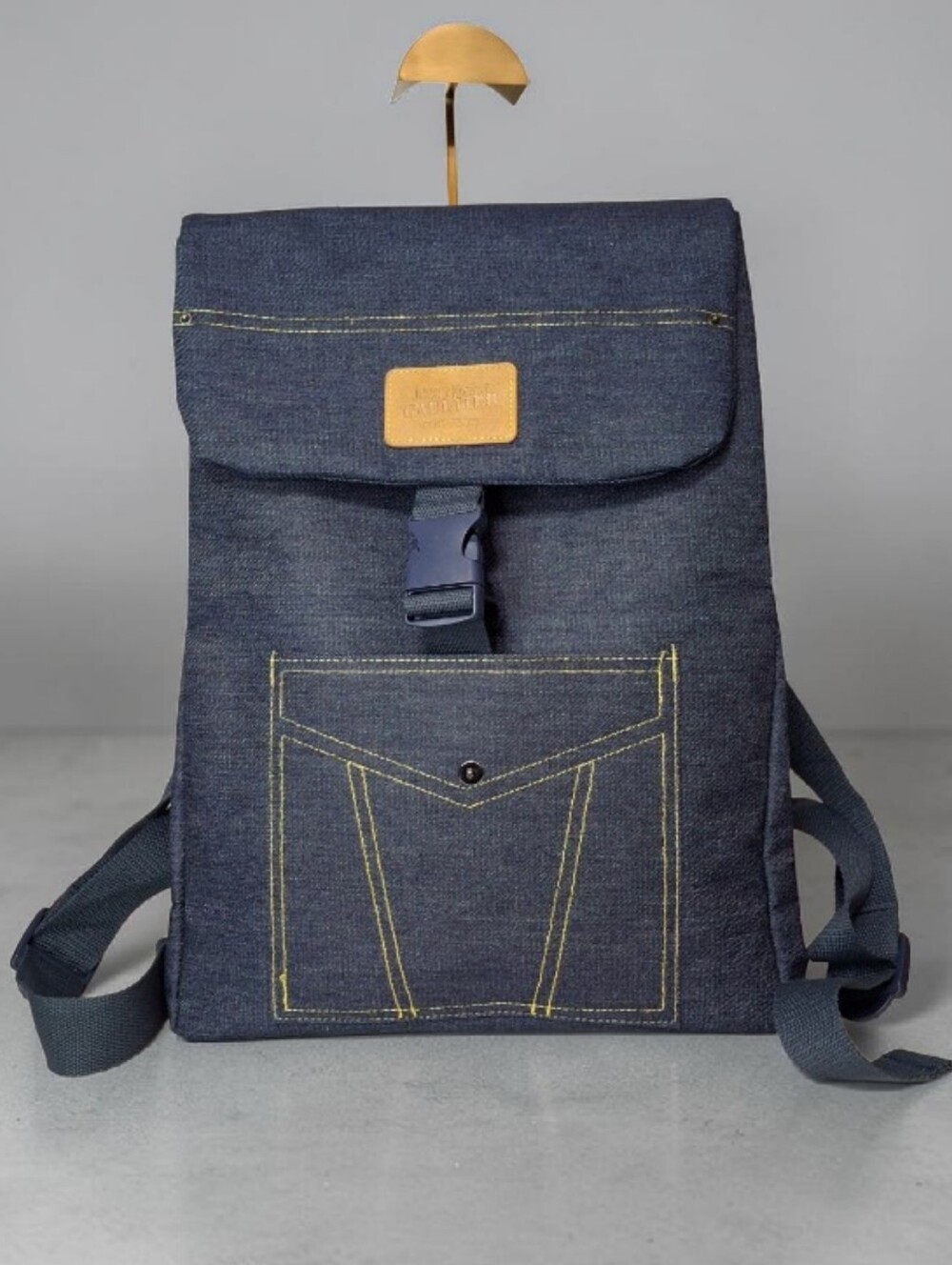Jean paul Gaultier Denim backpack NWOT 11"×16"